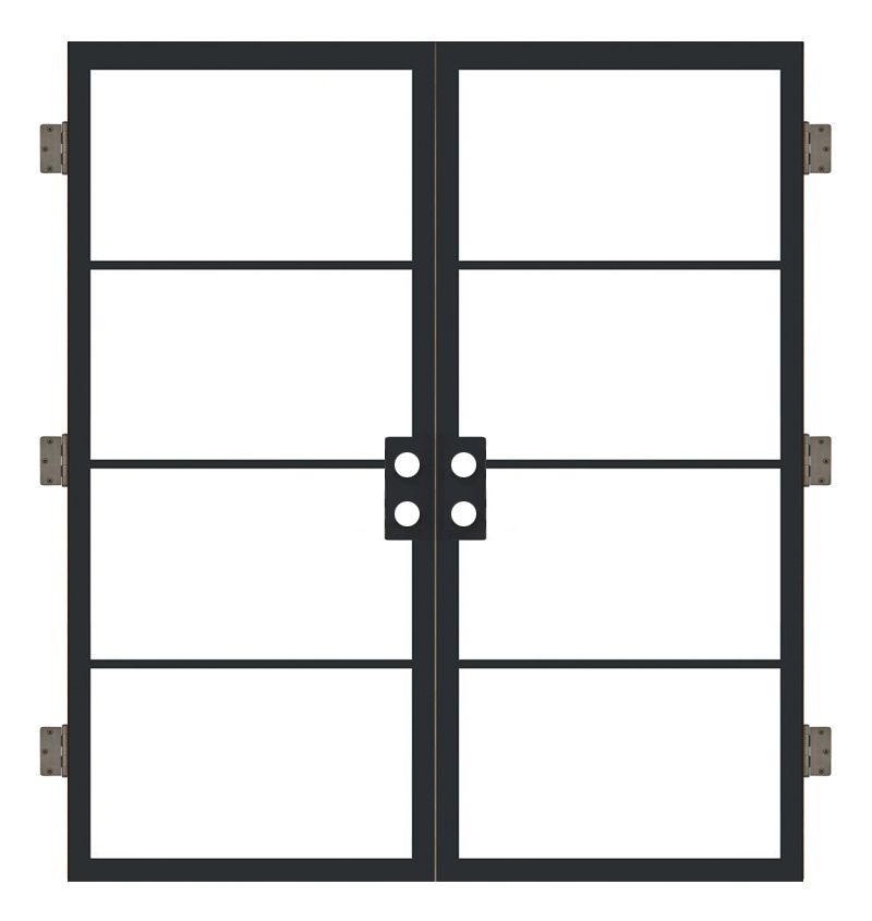 Modern Cottage Exterior Double Door Slabs Rustica